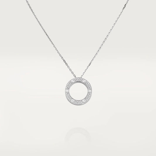 [Zalyn Jewelry ]LOVE NECKLACE ADJUSTABLE SILVER