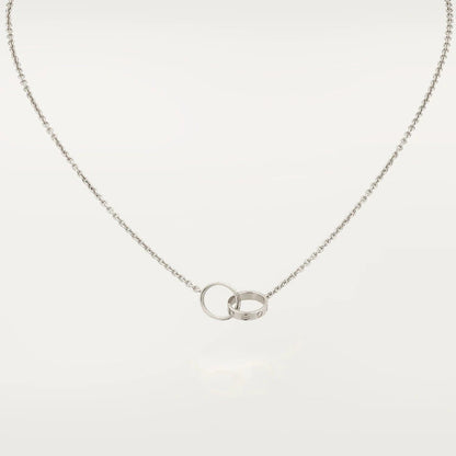 [Zalyn Jewelry ]LOVE NECKLACE PINK GOLD AND SILVER