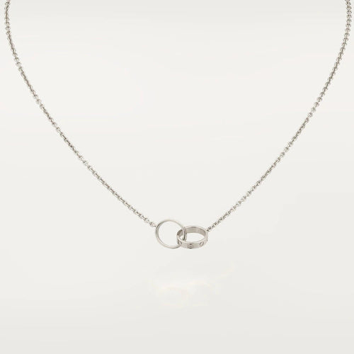 [Zalyn Jewelry ]LOVE NECKLACE PINK GOLD AND SILVER