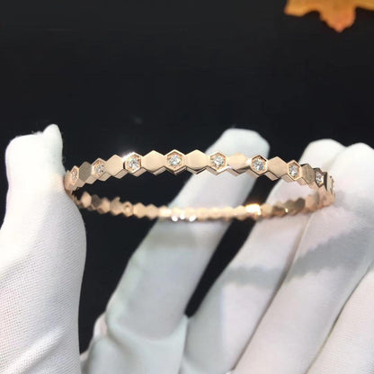 [Zalyn]BEE LOVE ROSE GOLD DIAMOND BRACELET