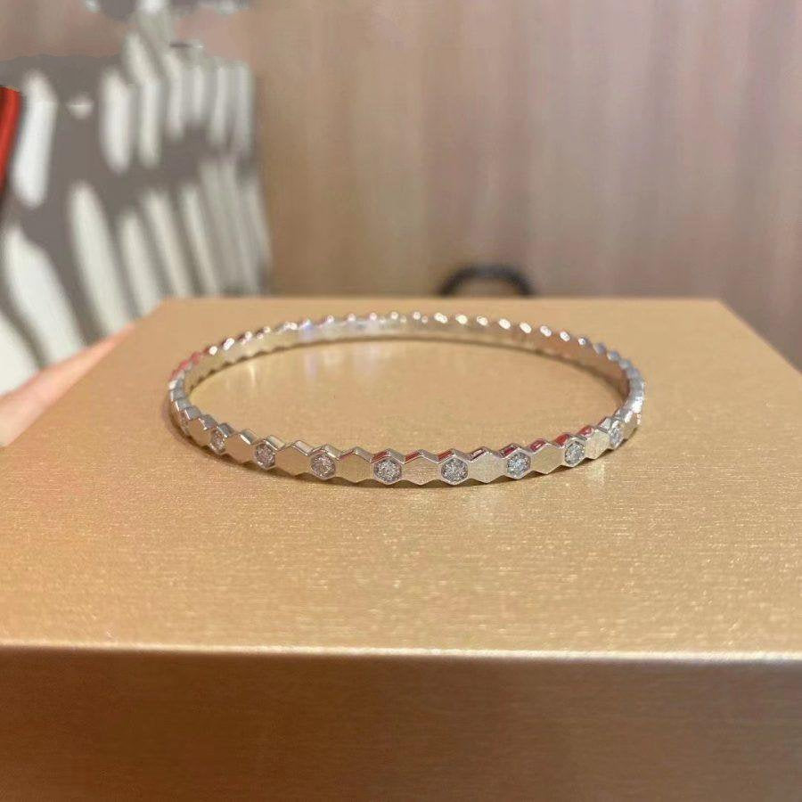 [Zalyn]BEE LOVE SILVER DIAMOND BRACELET