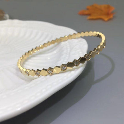 [Zalyn]BEE LOVE GOLD DIAMOND BRACELET