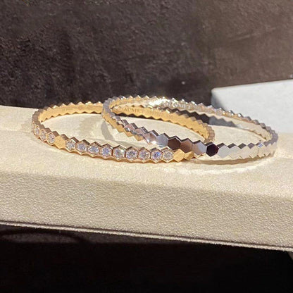 [Zalyn]BEE LOVE GOLD BRACELET FULL DIAMOND