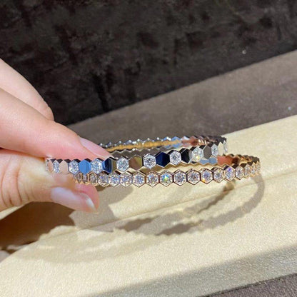 [Zalyn]BEE LOVE GOLD BRACELET FULL DIAMOND