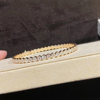 [Zalyn]BEE LOVE GOLD BRACELET FULL DIAMOND