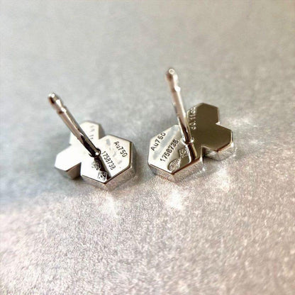 [Zalyn]BEE LOVE SILVER DIAMOND EARRINGS