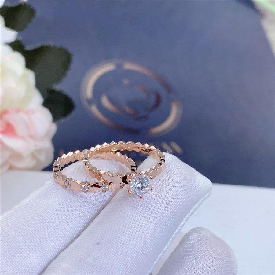 [Zalyn]BEE LOVE RING ROSE GOLD 1 DIAMOND