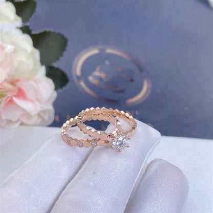 [Zalyn]BEE LOVE RING ROSE GOLD DIAMOND