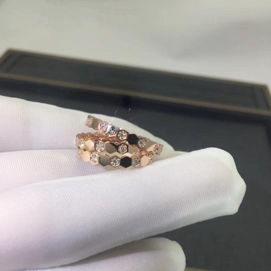 [Zalyn]BEE LOVE RING ROSE GOLD DIAMOND
