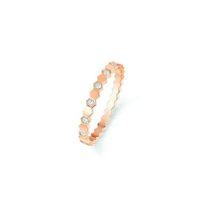 [Zalyn]BEE LOVE RING ROSE GOLD DIAMOND