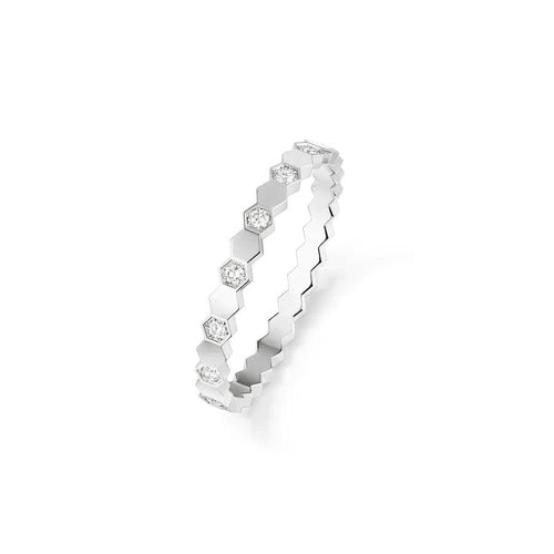 [Zalyn]BEE LOVE RING SILVER DIAMOND