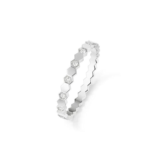 [Zalyn]BEE LOVE RING SILVER DIAMOND
