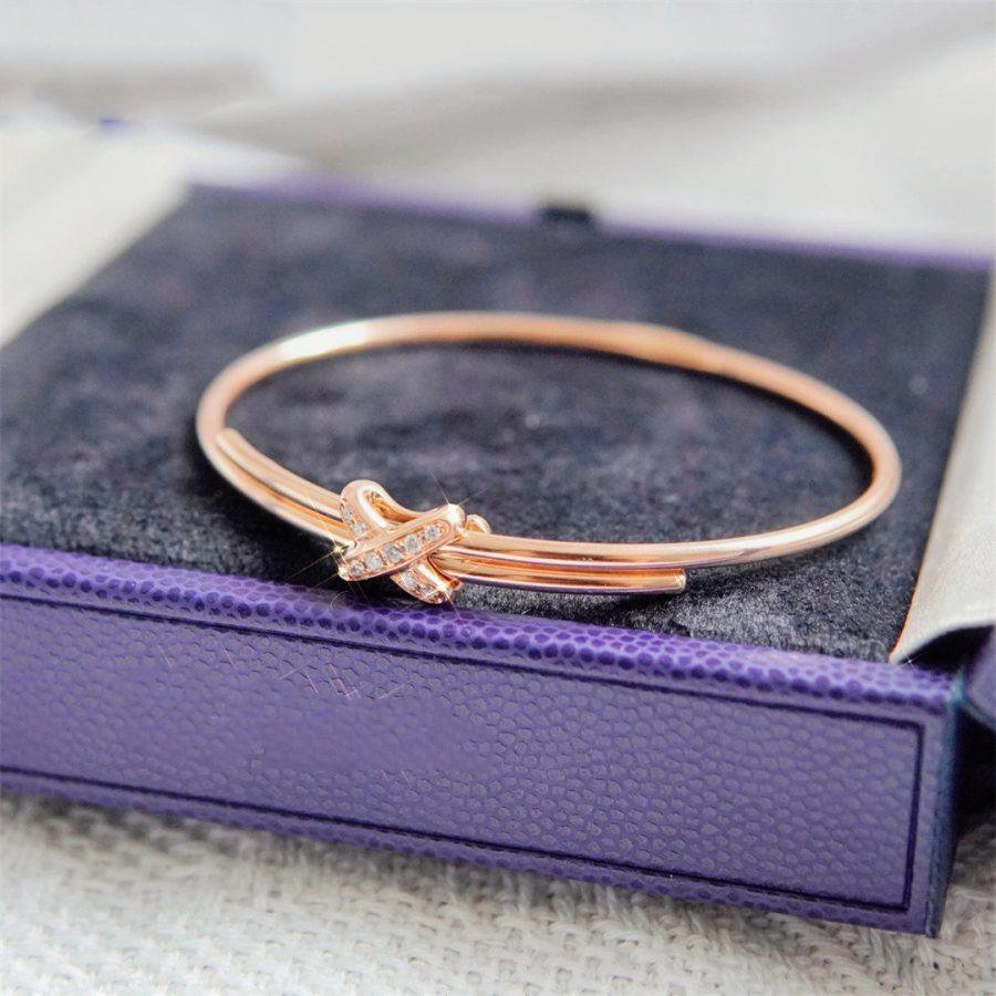 [Zalyn]JEUX DE BRACELET ROSE GOLD DIAMONDS