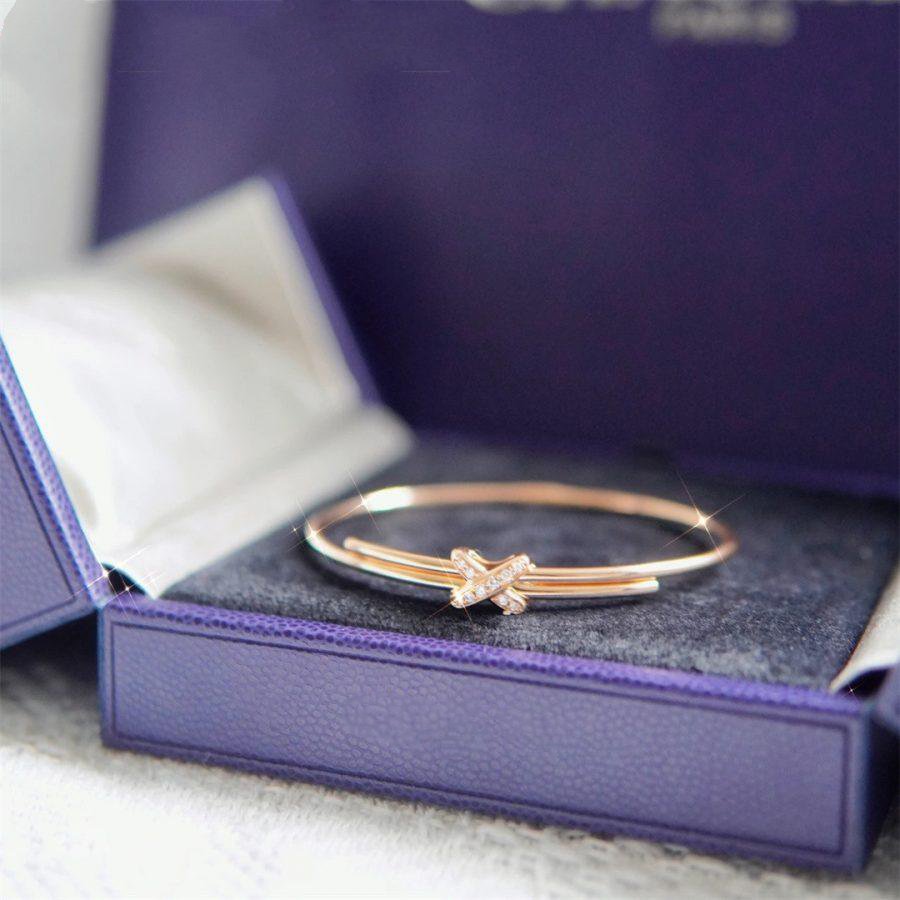 [Zalyn]JEUX DE BRACELET ROSE GOLD DIAMONDS