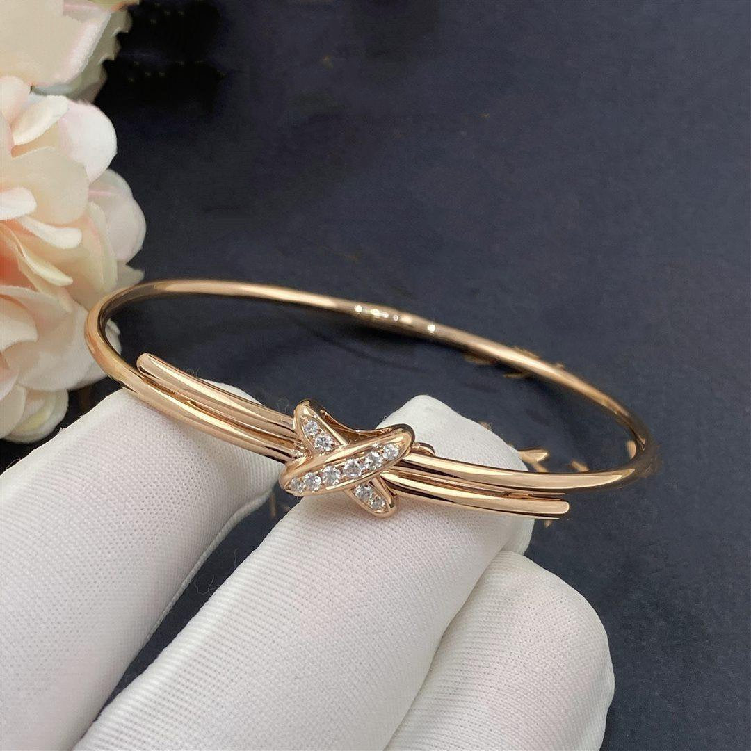 [Zalyn]JEUX DE BRACELET ROSE GOLD DIAMONDS