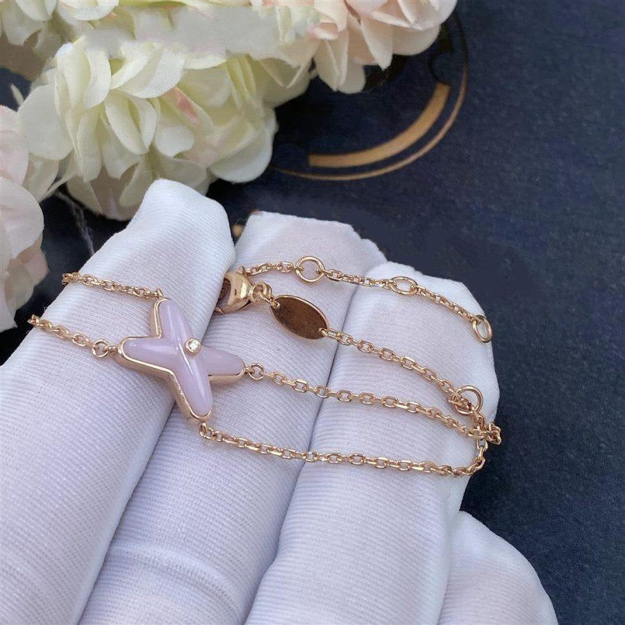 [Zalyn]JEUX BRACELET PINK MOP ROSE GOLD 1 DIAMOND