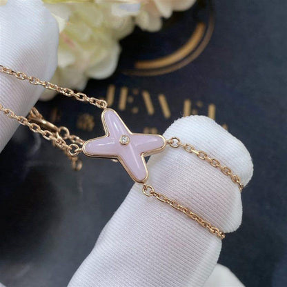 [Zalyn]JEUX BRACELET PINK MOP ROSE GOLD 1 DIAMOND