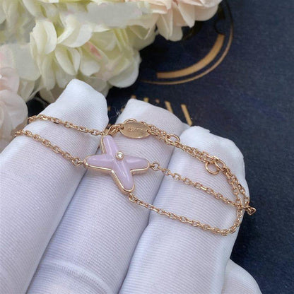 [Zalyn]JEUX BRACELET PINK MOP ROSE GOLD 1 DIAMOND