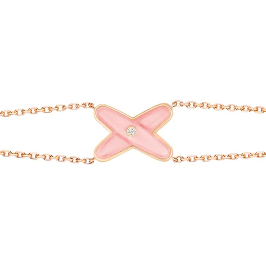 [Zalyn]JEUX BRACELET PINK MOP ROSE GOLD 1 DIAMOND
