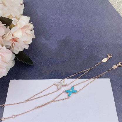 [Zalyn]JEUX BRACELET TURQUOISE ROSE GOLD 1 DIAMOND