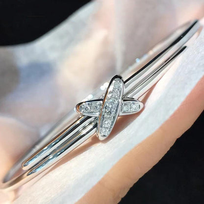 [Zalyn]JEUX DE BRACELET SILVER DIAMONDS