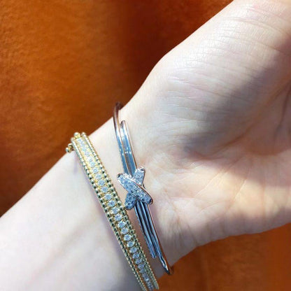 [Zalyn]JEUX DE BRACELET SILVER DIAMONDS