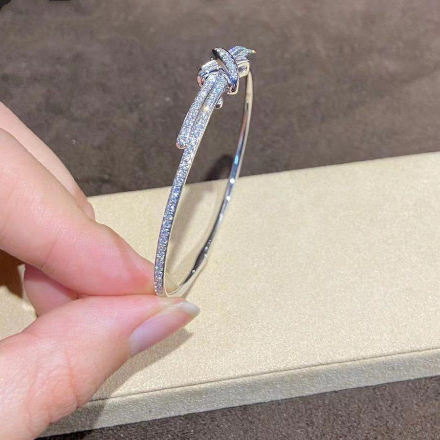[Zalyn]JEUX DE BRACELET DIAMONDS SILVER