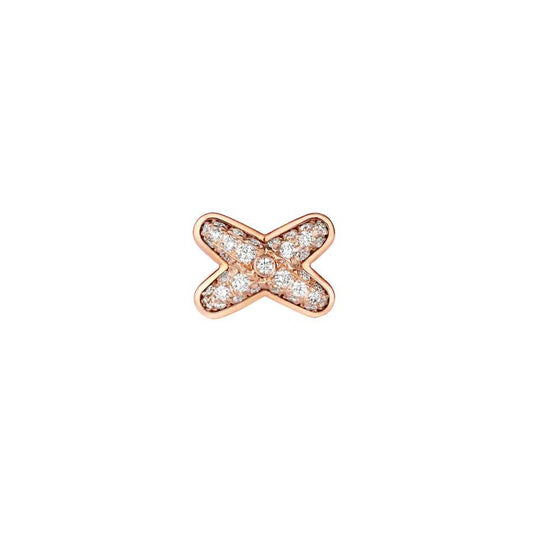 [Zalyn]JEUX DE ROSE GOLD DIAMOND EARRINGS