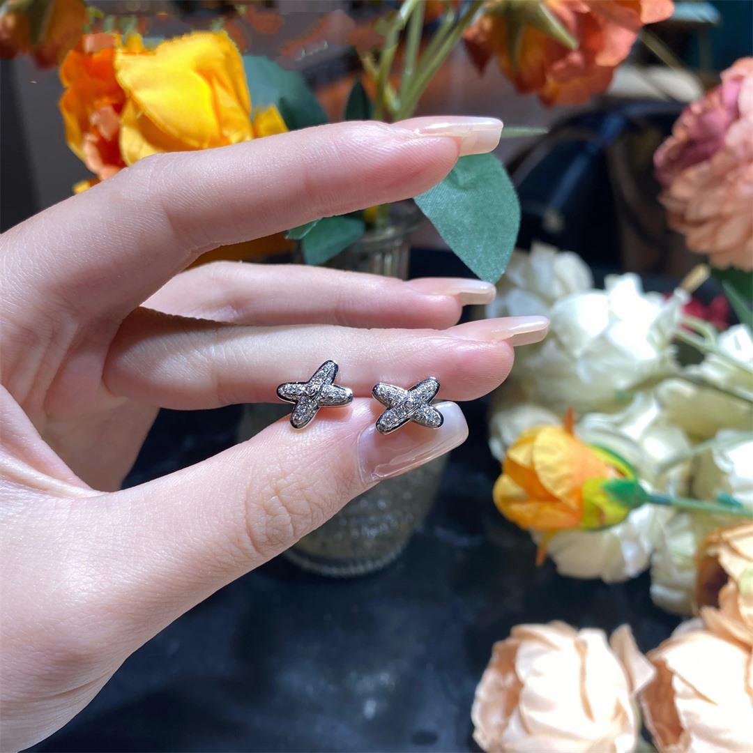[Zalyn]JEUX DE SILVER DIAMOND EARRINGS