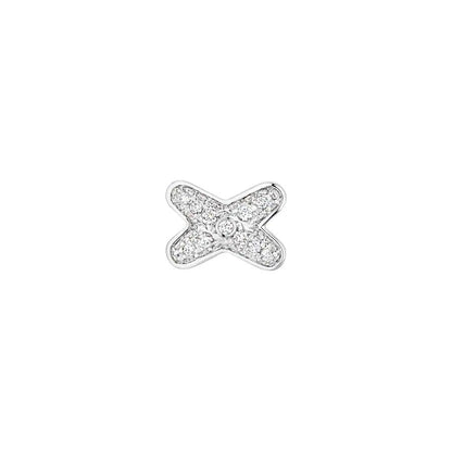 [Zalyn]JEUX DE SILVER DIAMOND EARRINGS