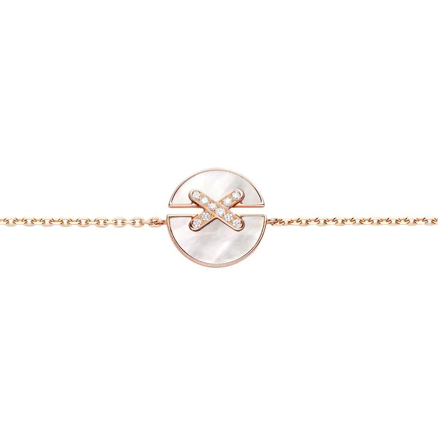 [Zalyn]JEUX DE BRACELET MOP ROSE GOLD DIAMONDS