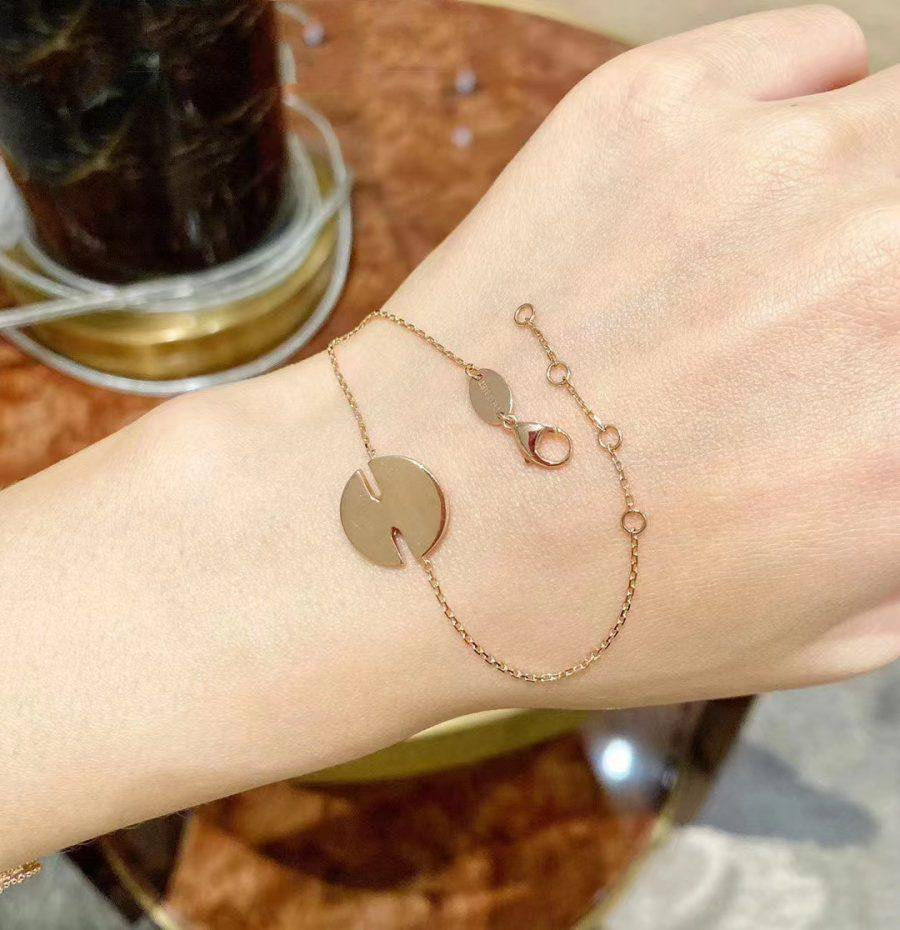 [Zalyn]JEUX DE BRACELET MOP ROSE GOLD DIAMONDS