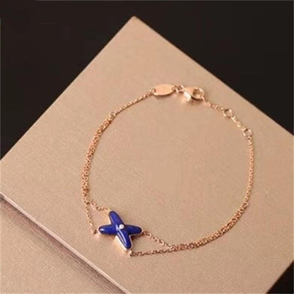 [Zalyn]Hollow Design Four-Leaf Clover Flower Shape Ring