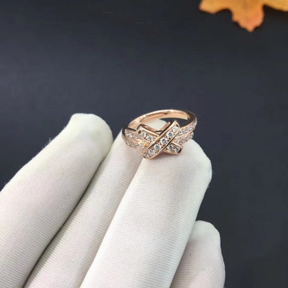 [Zalyn]JEUX DE RING ROSE GOLD DIAMOND