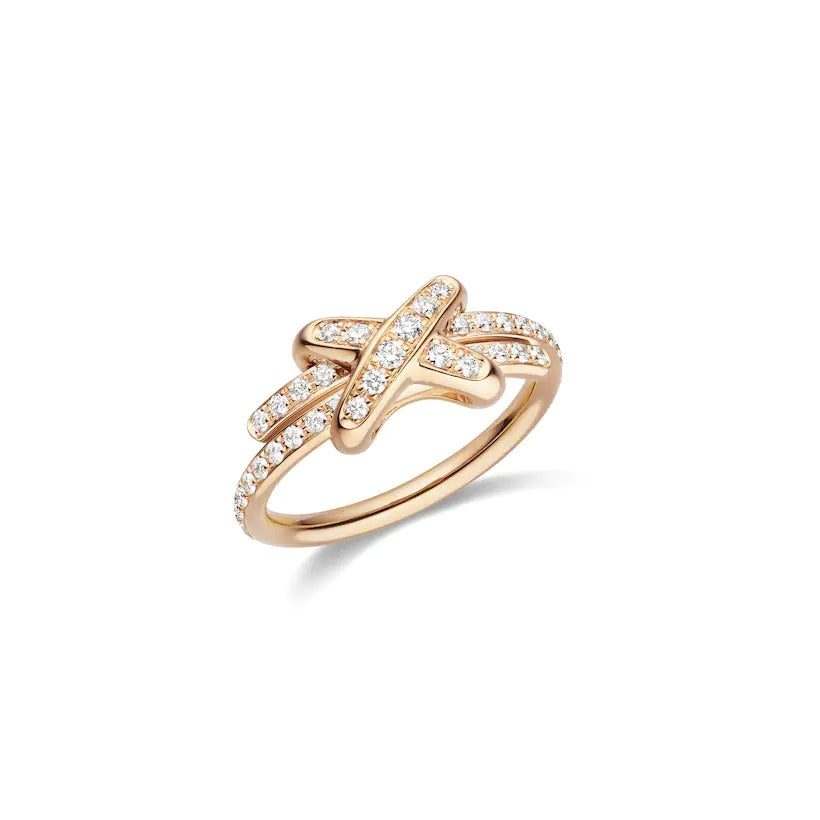 [Zalyn]JEUX DE RING ROSE GOLD DIAMOND