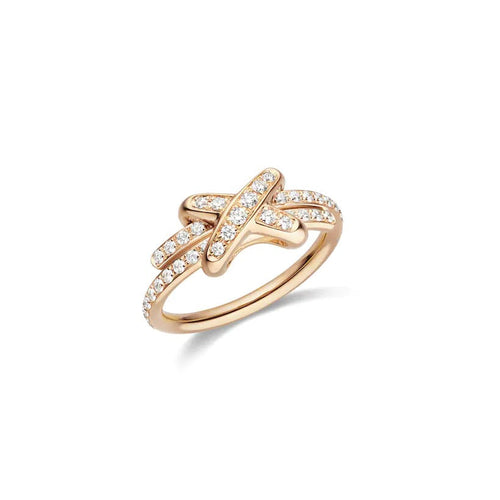 [Zalyn]JEUX DE RING ROSE GOLD DIAMOND