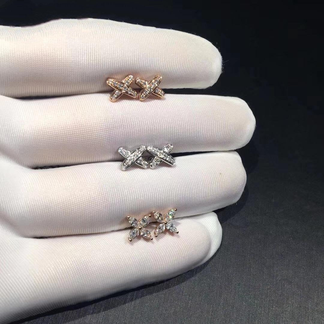 [Zalyn]JEUX DE DIAMOND EARRINGS
