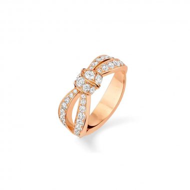 [Zalyn]LIENS ROSE GOLD DIAMOND RING