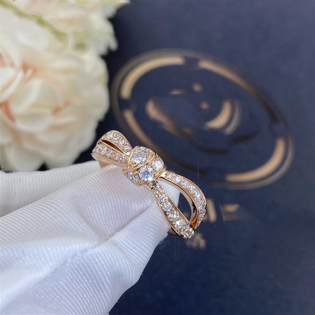 [Zalyn]LIENS ROSE GOLD DIAMOND RING