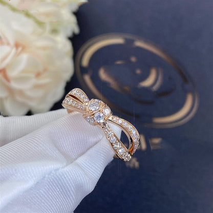 [Zalyn]LIENS ROSE GOLD DIAMOND RING