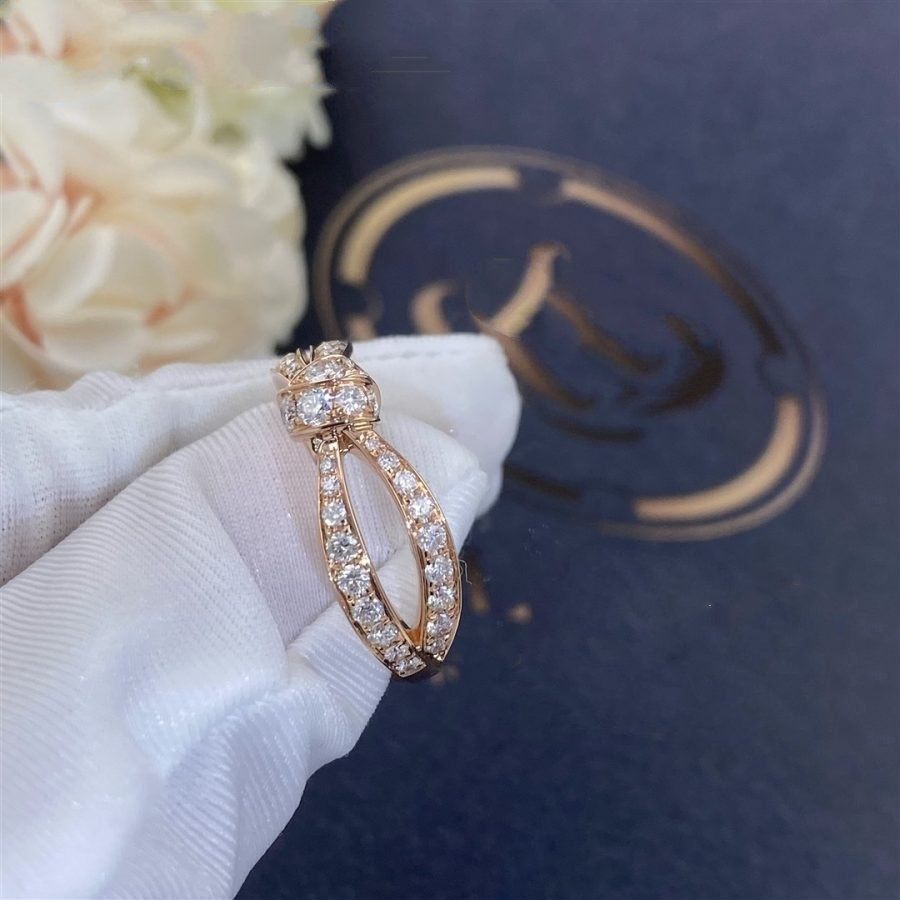 [Zalyn]LIENS ROSE GOLD DIAMOND RING