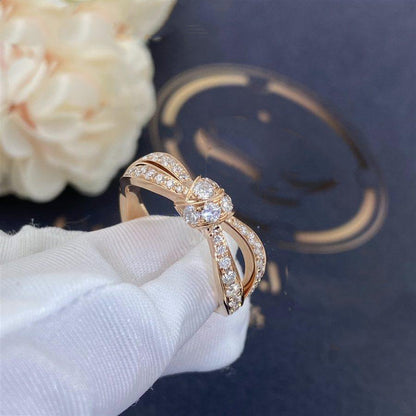 [Zalyn]LIENS ROSE GOLD DIAMOND RING