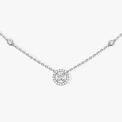 [Zalyn Jewelry]Diamond Necklace 0,20ct Brilliant Shape Joy