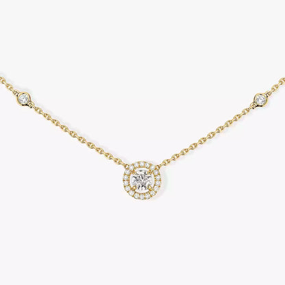 [Zalyn Jewelry]Diamond Necklace 0,20ct Brilliant Shape Joy