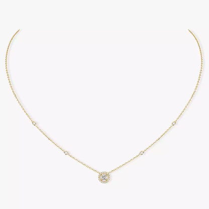 [Zalyn Jewelry]Diamond Necklace 0,20ct Brilliant Shape Joy