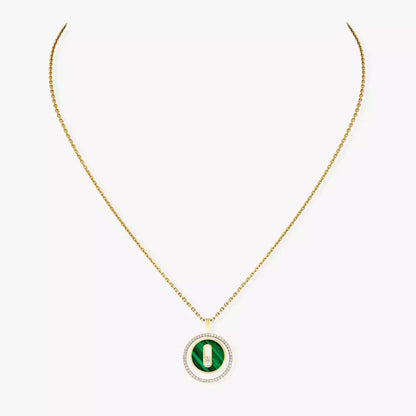 [Zalyn]LUCKY MOVE DIAMOND NECKLACE
