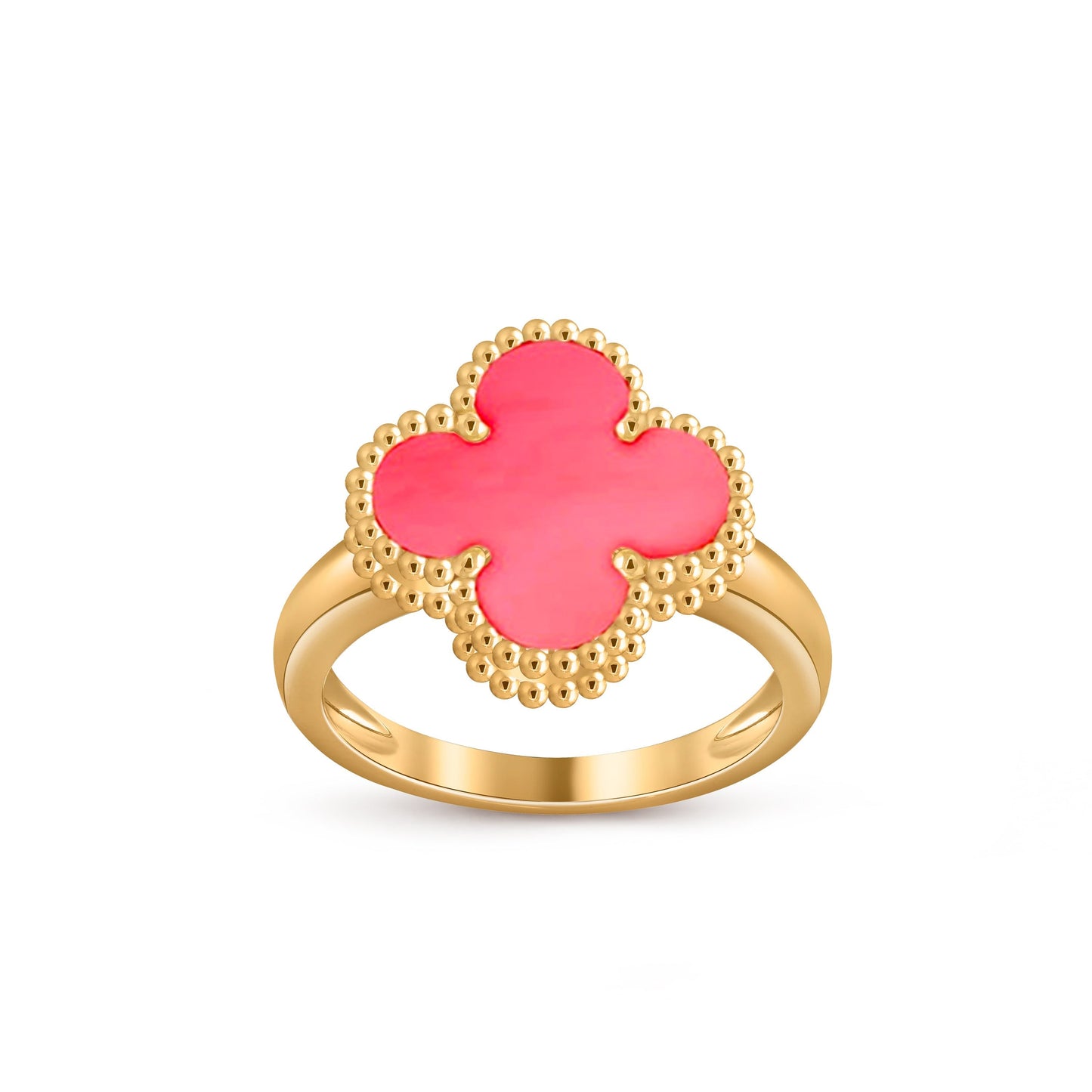[Zalyn]LUCKY CLOVER VINTAGE GOLD RING COLLECTION
