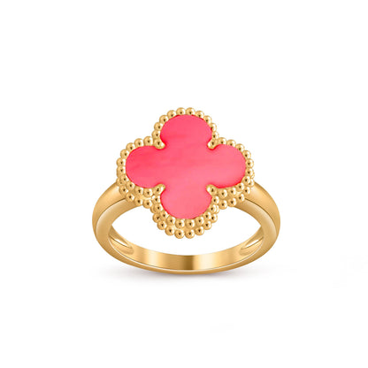 [Zalyn]LUCKY CLOVER VINTAGE GOLD RING COLLECTION