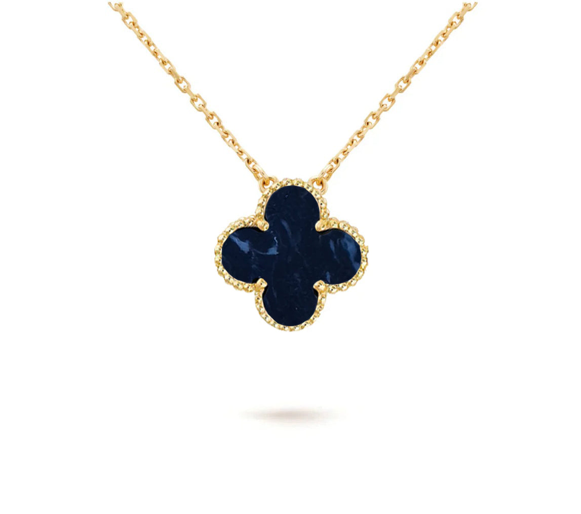 [Zalyn]15MM CLOVER FLOWER PENDANT NECKLACE COLLECTION