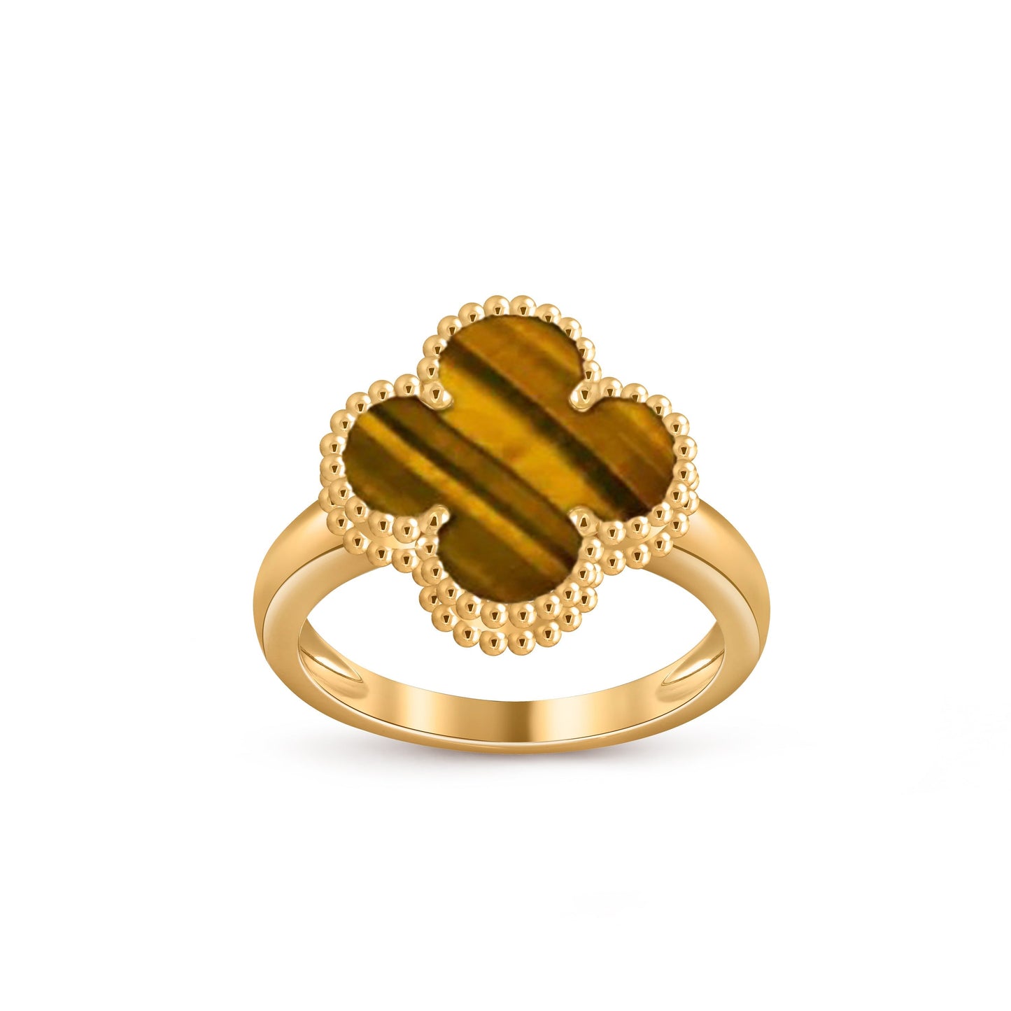 [Zalyn]LUCKY CLOVER VINTAGE GOLD RING COLLECTION
